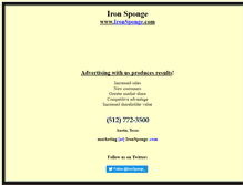 Tablet Screenshot of ironsponge.com